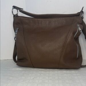 Brown Leather Shoulder Bag